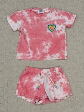 Lola + The Boys Tie Dye Tee + Shorts Set Size 6